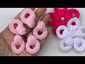 FLOR EM CROCHÊ PARA APLICAÇÃO FÁCIL E RÁPIDA.