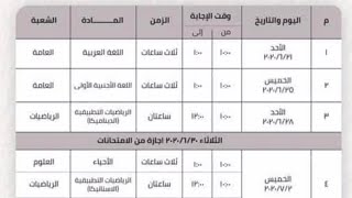 تعديل هااام📌||جدول إمتحانات الثانوية العامة المعدل ||The Prof