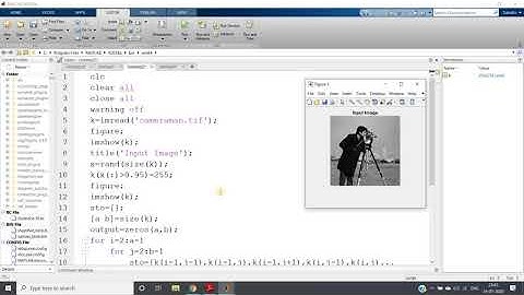 Max and Min Filtering in Image Processing using Matlab