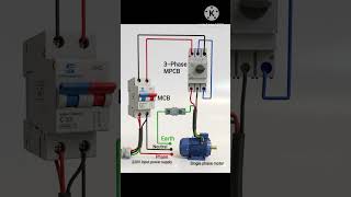 "Single Phase Motor ko 3-Phase MPCB + MCB se Safe Wiring | Full Protection! 🔥"