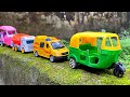 Driving DHL Car Electric Auto Rickshaw CNG Scoter And Covered Van By Hand On The Outer Wall Driving DHL Car Electric Auto Rickshaw CNG Scoter And Covered Van By Hand On The Outer Wall