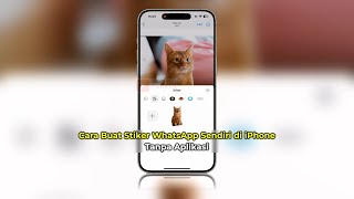 Cara Buat Stiker WhatsApp Sendiri di iPhone Tanpa Aplikasi | Pakai Foto | Semua iPhone | Terbaru!