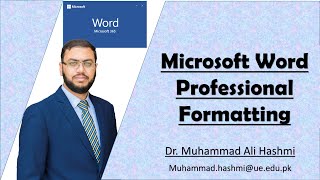 Learn MS Word | Professional Formatting of Assignment or Thesis (Urdu Language) | Dr M A Hashmi screenshot 5