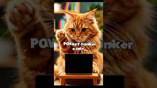 Smart Cat Working on a Computer Like a Pro 😹💻 #cat #funnycat #viralvideo