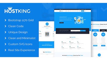 HostKing - Web Hosting Domain Technology PSD Template | Themeforest Website Templates and Themes