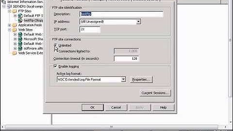 Limit connection to an FTP site in Windows IIS
