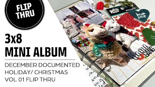 3x8 Mini Album | December Documented | Flip Thru Vol 01