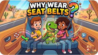 Sudden Stops & Seat Belts Explained | Dino's Safety Stories