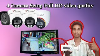 Xeraphine 4 Camera Setup Full Installation  || xeraphine 4 camera setup with dvr and camera