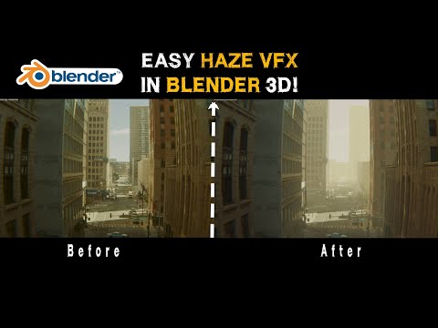 Blender 3d Haze Technique: Add Haze to any Live Action Shot #shorts
