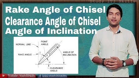 Rake Angle of Chisel | Clearance Angle of Chisel | Inclination Angle of Chisel