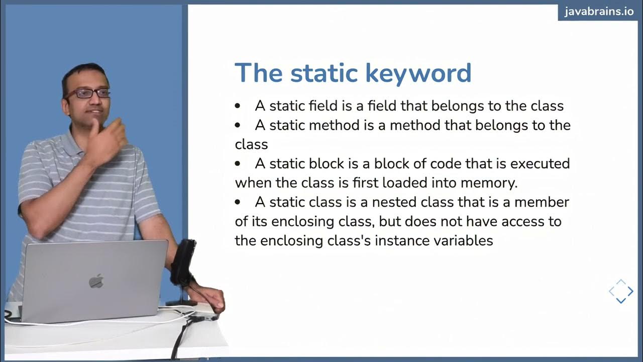 09 The static keyword (Core Java Quick Dive) - YouTube