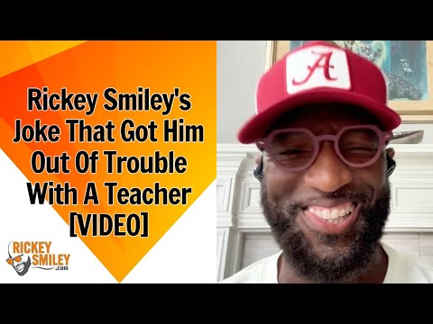 Rickey Smiley's Joke That Got Him Out Of Trouble With A Teacher