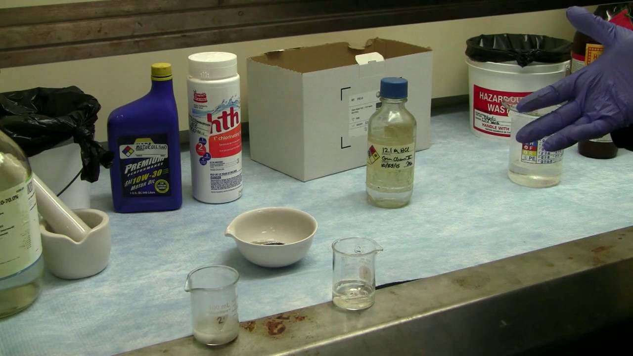 Demonstration Chemistry of Hazardous Materials YouTube