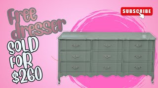 FREE Dresser Flip | Facebook Marketplace Find Before & After Makeover 💚