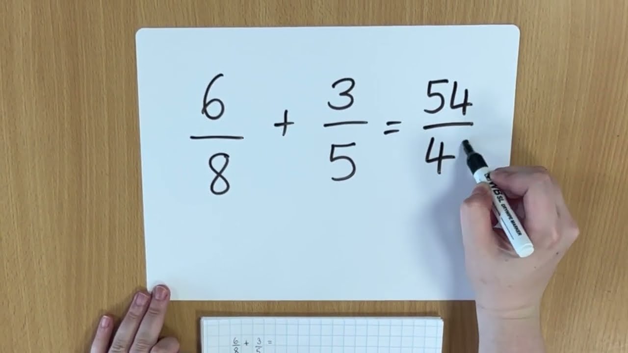 Year 6 - Add fractions with different denominators