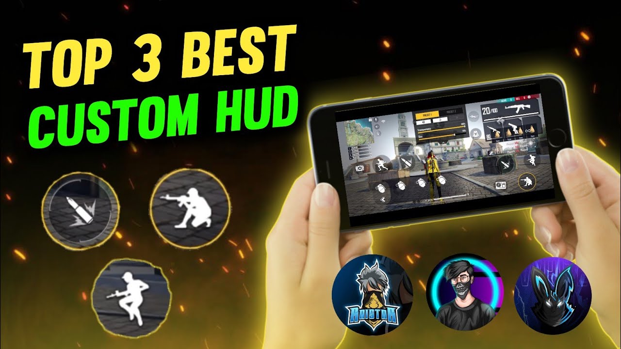 Free Fire Best Custom Hud Setting For 2 And 3 Finger |Free Fire best Custom Hud Setting For 3 Finger