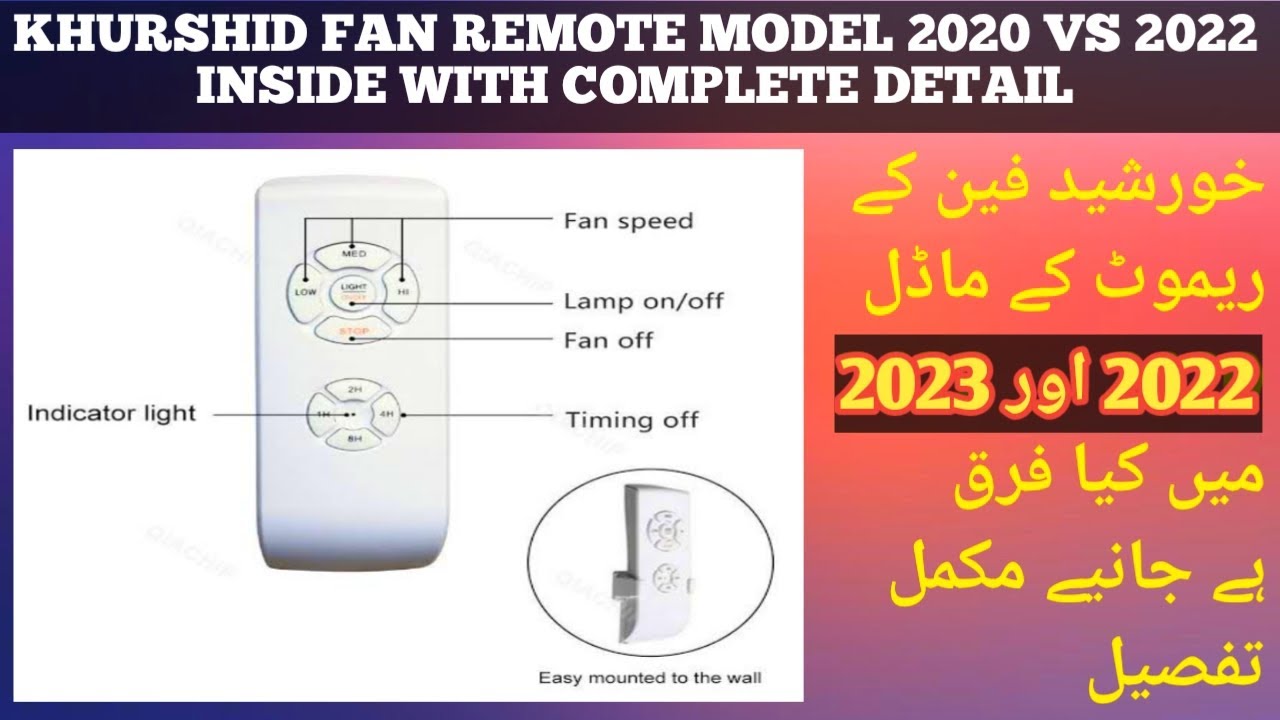 KHURSHID FAN REMOTE 2022 VS 2023 | KHURSHID FAN REMOTE INSIDE | FAN ...