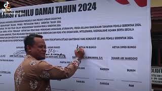 Deklarasi Damai Pilkada Bersama Tomas Dan Pak Kapolres Bungo Jbi