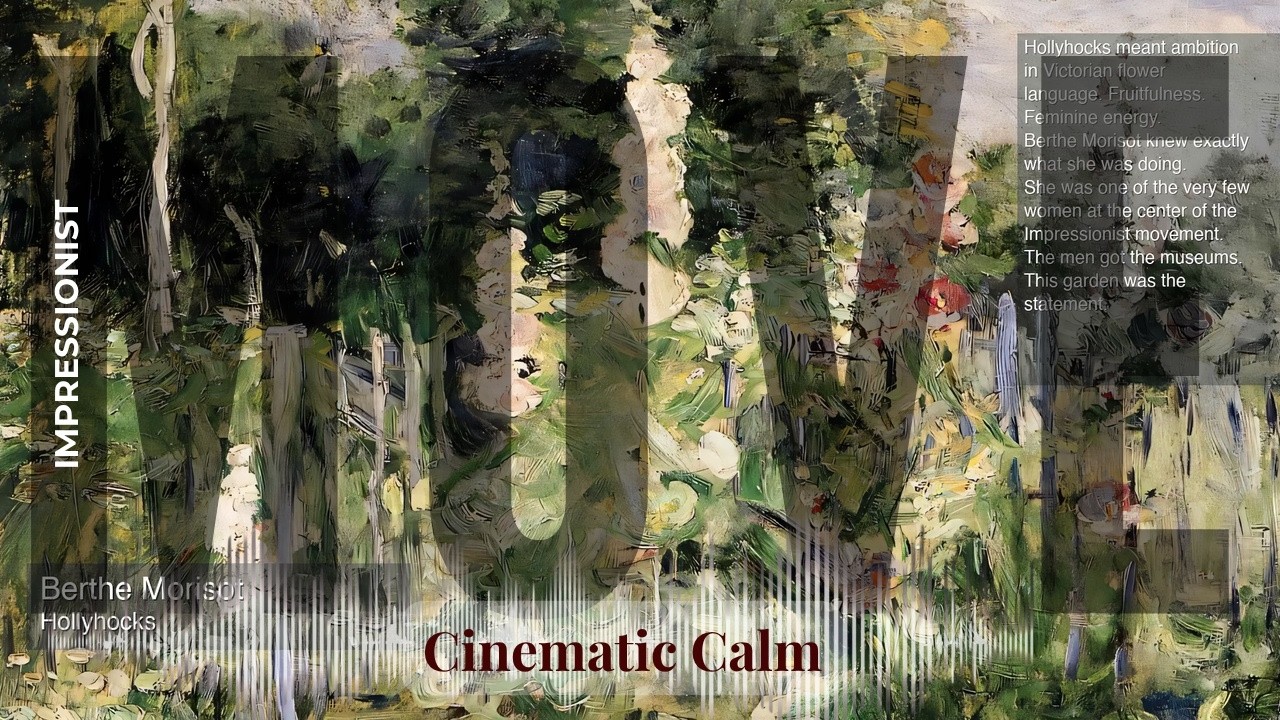 Move - Cinematic Calm with Impressionist | Morisot · Hollyhocks & others