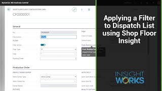 Applying a Filter to Dispatch List