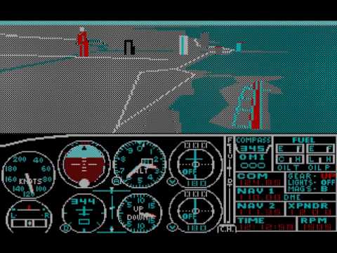 Microsoft Flight Simulator 2.1 for IBM PC with subLOGIC Scenery Disks