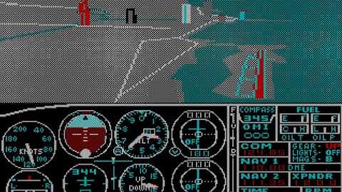 Microsoft Flight Simulator 2.1 for IBM PC with subLOGIC Scenery Disks