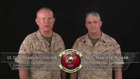 III MEF Energy Leadership Video