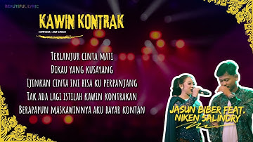 JASUN BIBER FEAT. NIKEN SALINDRY - KAWIN KONTRAK  (VIDEO LIRIK)