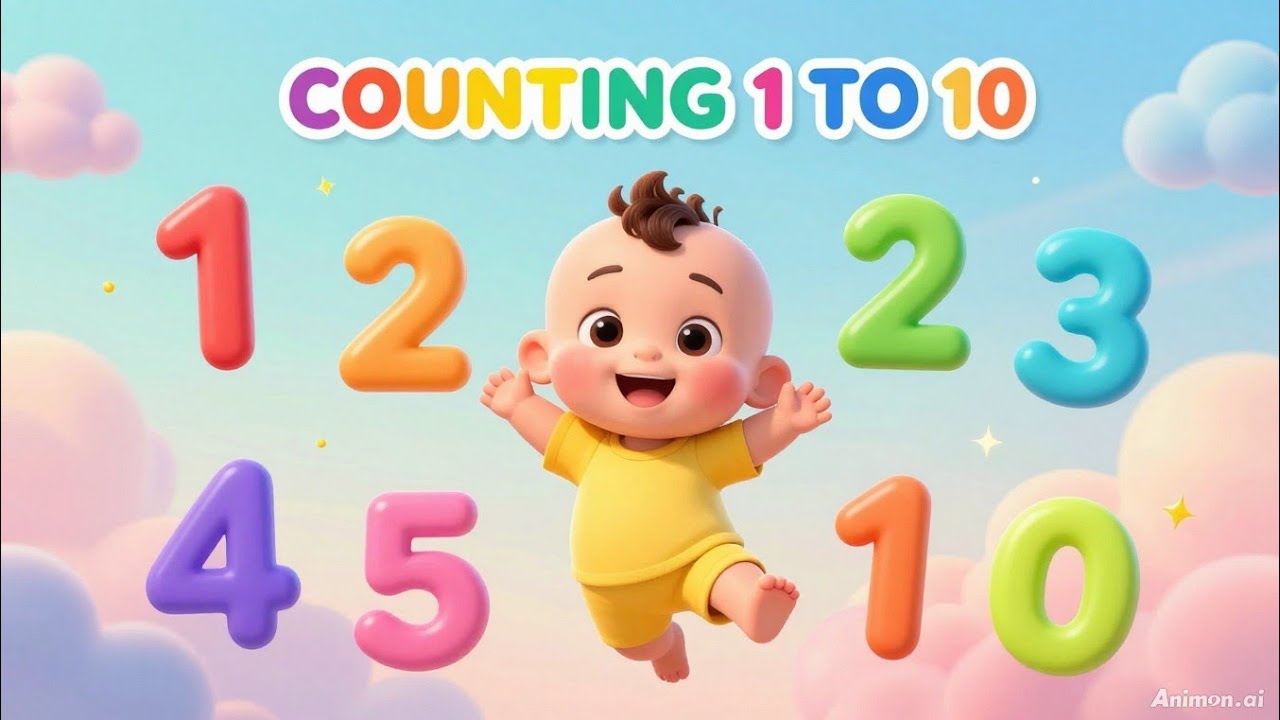 Counting 1 to 10 for Kids 🧒 | Learn Numbers 1–10 | Fun Kids Cartoon ...