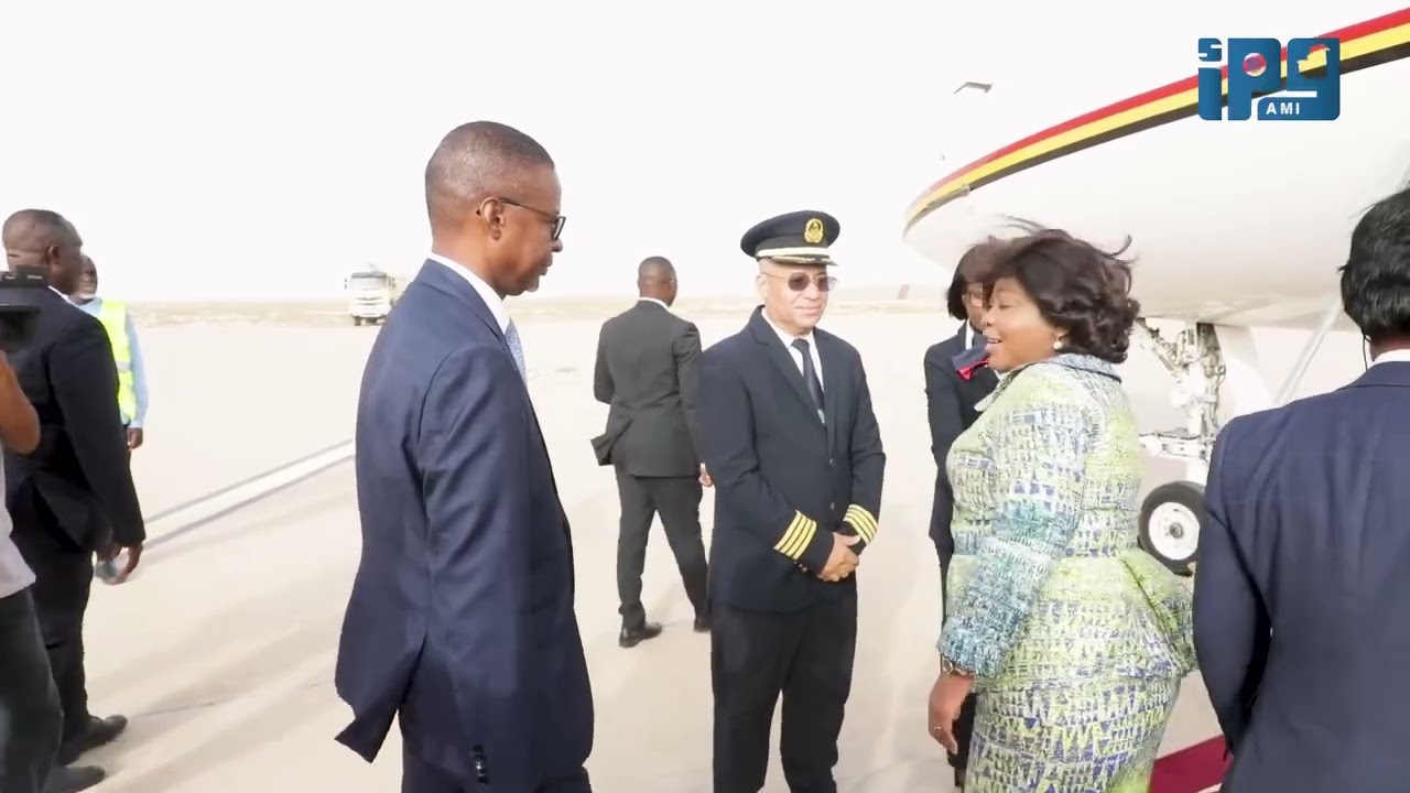 نائبة رئيس جمهورية انغولا تغادر نواكشوط بعد حضور حفل تنصيب فخامة رئيس الجمهورية