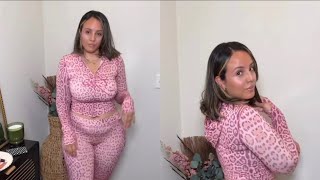 Try on haul to go to Run errands Edition | Cropped long sleeve Zip Jacket With Pants + Accessories 