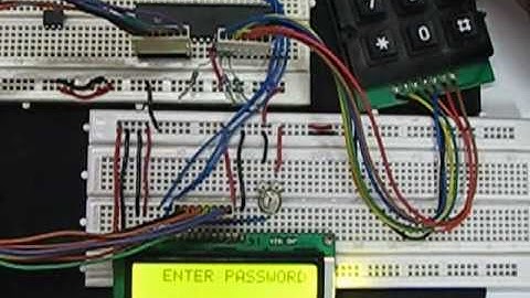 Electronic Keypad Lock Project using 8051 Microcontroller (At89C51) with circuit & C code