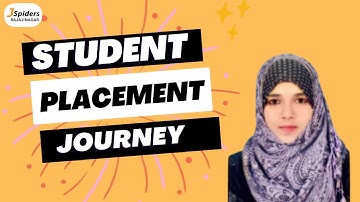 STUDENT PLACEMENT STORY AS A SOFTWARE DEVELOPER FROM JSPIDERS RAJAJINAGAR| BENGALURU