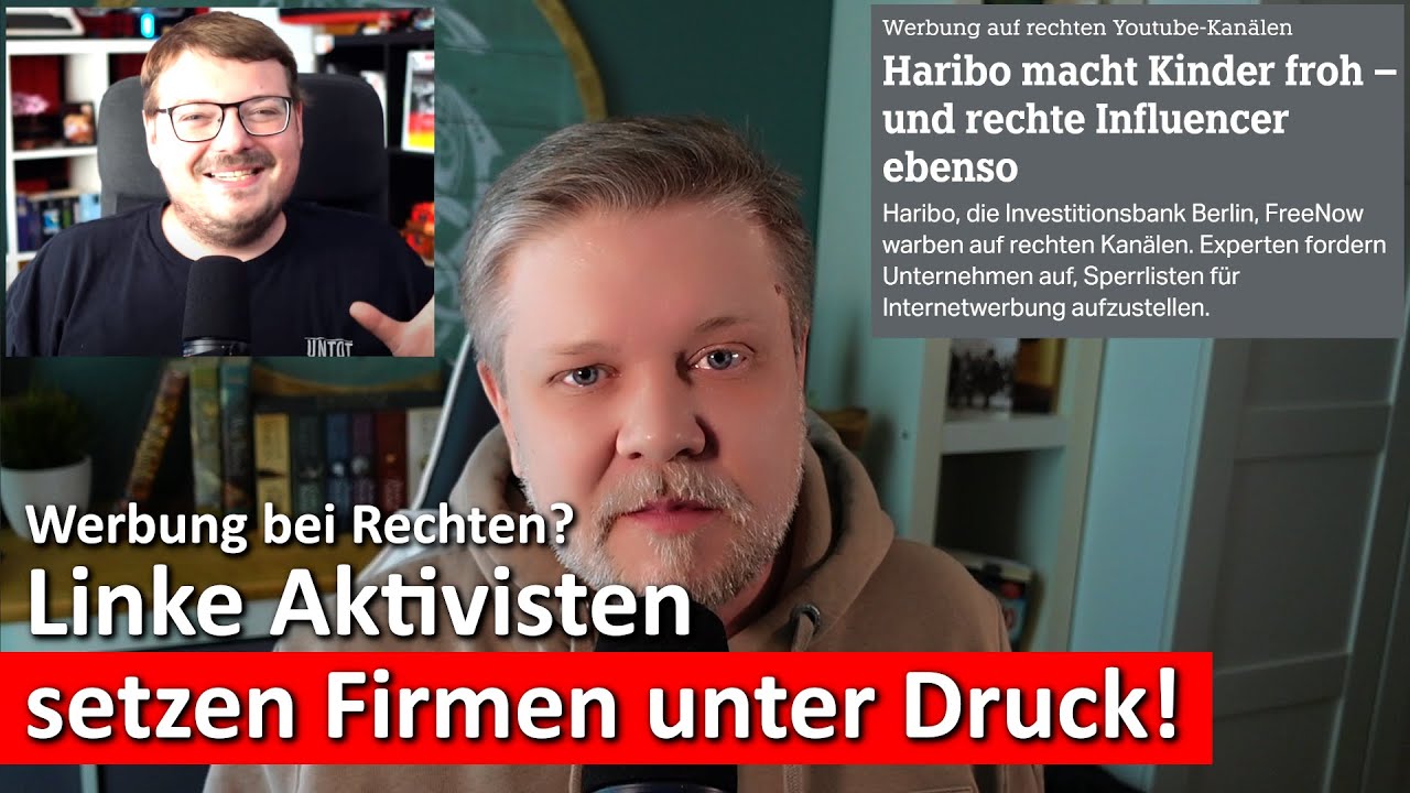 TAZ & linke Influencer attackieren Werbekunden – Wer ist als Nächstes dran?