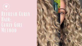Refresh Curly Hair with Curly Girl Method Approved Gel