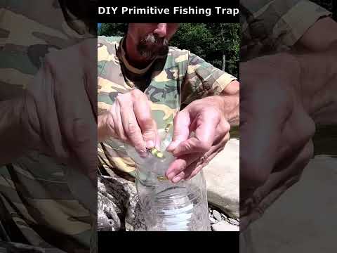 DIY Primitive Fishing Traps for Anchovies. Plastic Bottle Fish Trap