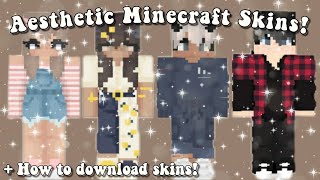 Aesthetic minecraft skins! (BOYS & GIRLS) +how to download them on Skinseed!!! screenshot 4