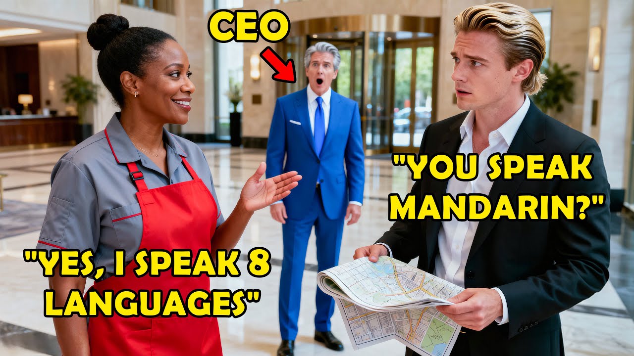 CEO Finds Out the Janitor Speaks 9 Languages, What Happens Next Shocked the Whole Office