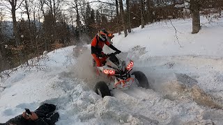 Stuck in Deep Snow | 4 ❌ Can-Am&#39;s vs 2 ❌Cf Moto&#39;s vs Yamaha 😱 | PART #2