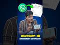 😱Government Certificate-க்கு  WhatsApp போதும் 🤯 #shorts #whatsapp