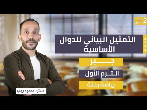شرح التمثيل البياني للدوال الاساسيه جبر الصف الثاني الثانوي رياضة بحتة ترم أول 2026  شرح التمثيل البياني للدوال الاساسيه جبر الصف الثاني الثانوي رياضة بحتة ترم أول 2026