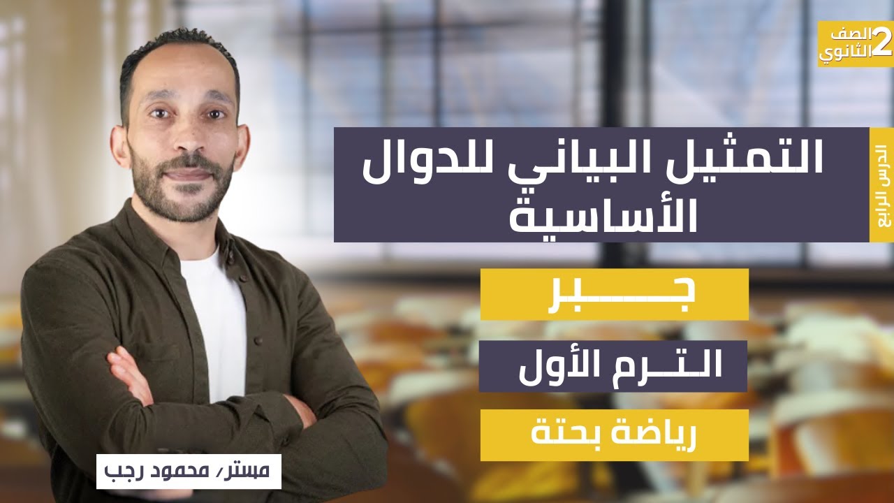 شرح التمثيل البياني للدوال الاساسيه | جبر الصف الثاني الثانوي | رياضة بحتة ترم أول 2026