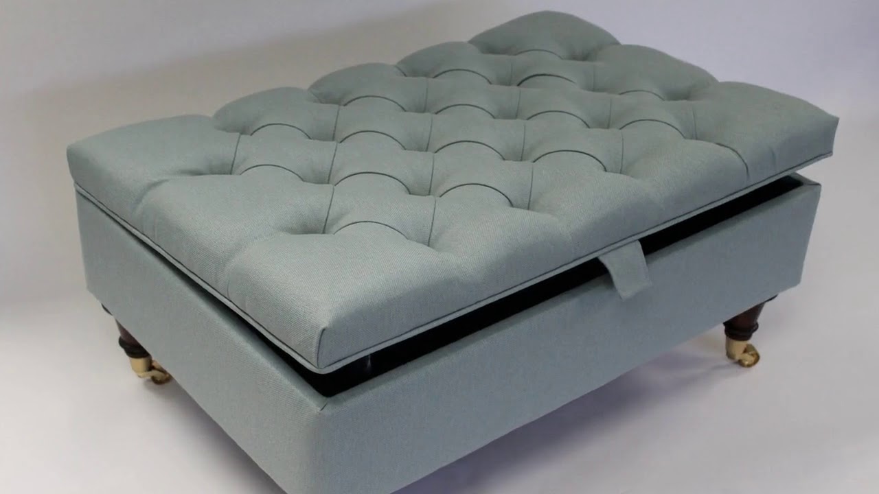 Cloth Ottoman Coffee Table for Home Designs - YouTube
