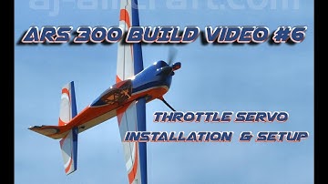 ARS 300 Build video #6, Throttle servo installation & Setup