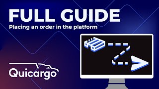 Quicargo FULL GUIDE | How to place an order Step-by-Step | Pallets & Parcels screenshot 3