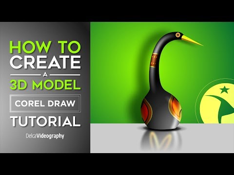 How to create a 3D figure in Corel DRAW | DelcaVideography