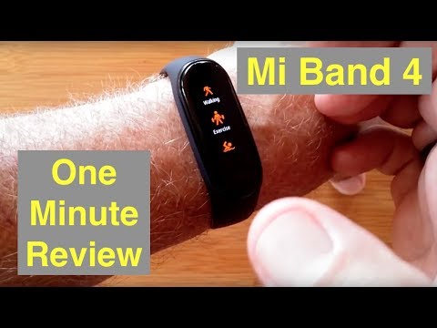 XIAOMI MI SMART BAND 4 AMOLED Screen IP68/5ATM Waterproof Fitness Band: One Minute Overview