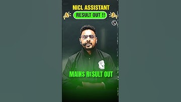 NICL Assistant Mains Result 2024 Out 🔥 #nicl #niclassistant #pw #bankingwallah