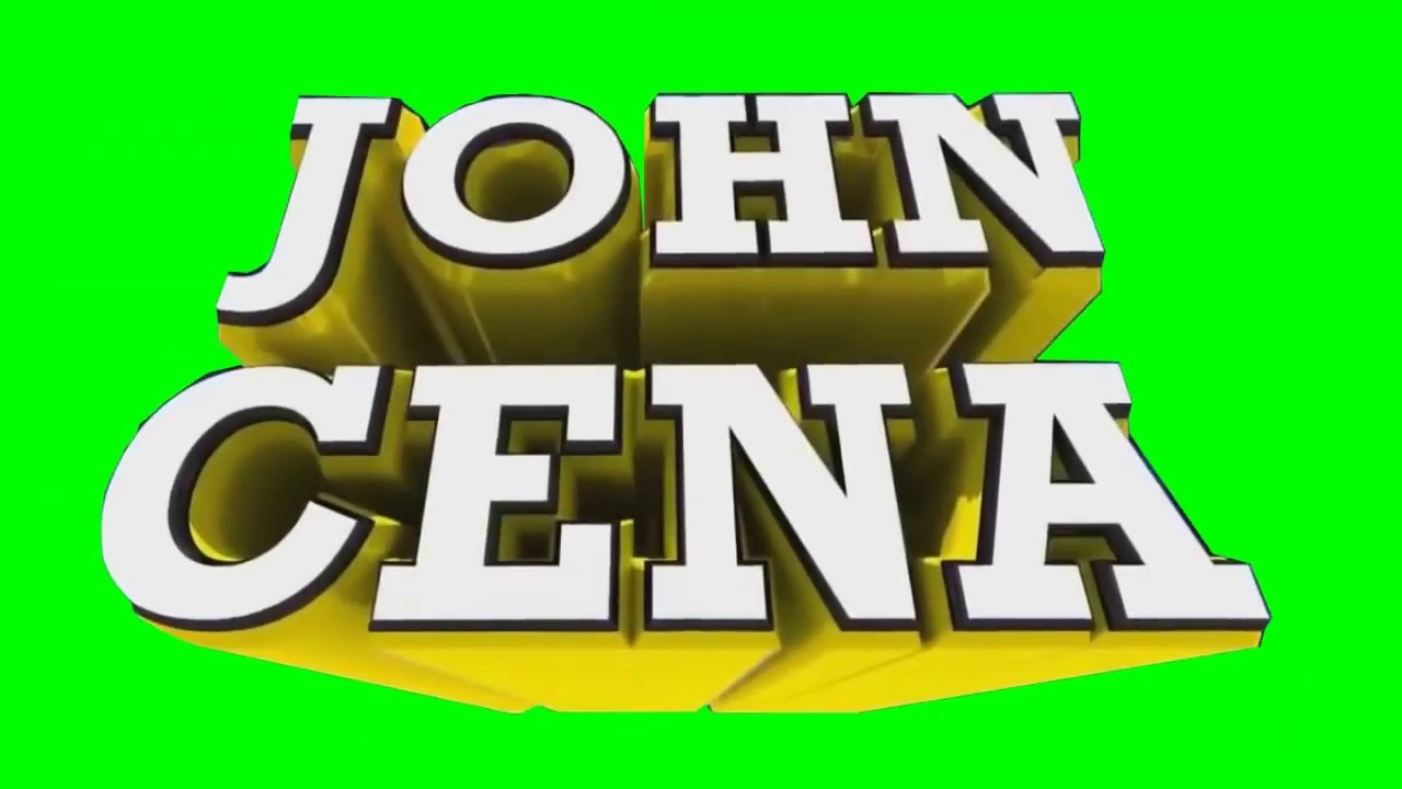 John Cena Green Screen with drop -( Croma Key)- - YouTube